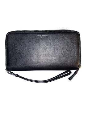 Marc Jacobs The Continental Wristlet Zip Around Wallet Black